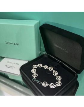 Tiffany Enchant Multi-Heart Chain Bracelet Phony Paved Diamonds Celebrity Style 2018 Fashion Women Paris Sale