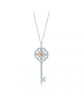 Tiffany Keys Enchant Primrose Key Pendant Necklace Gemstones Jewelry D.C. Sale Women GRP06428
