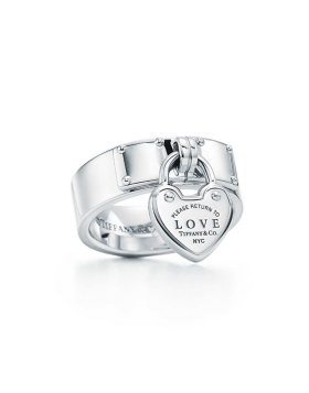 Return To Tiffany Replica Love Lock Ring Sterling Silver Top Seller USA Sale GRP08941